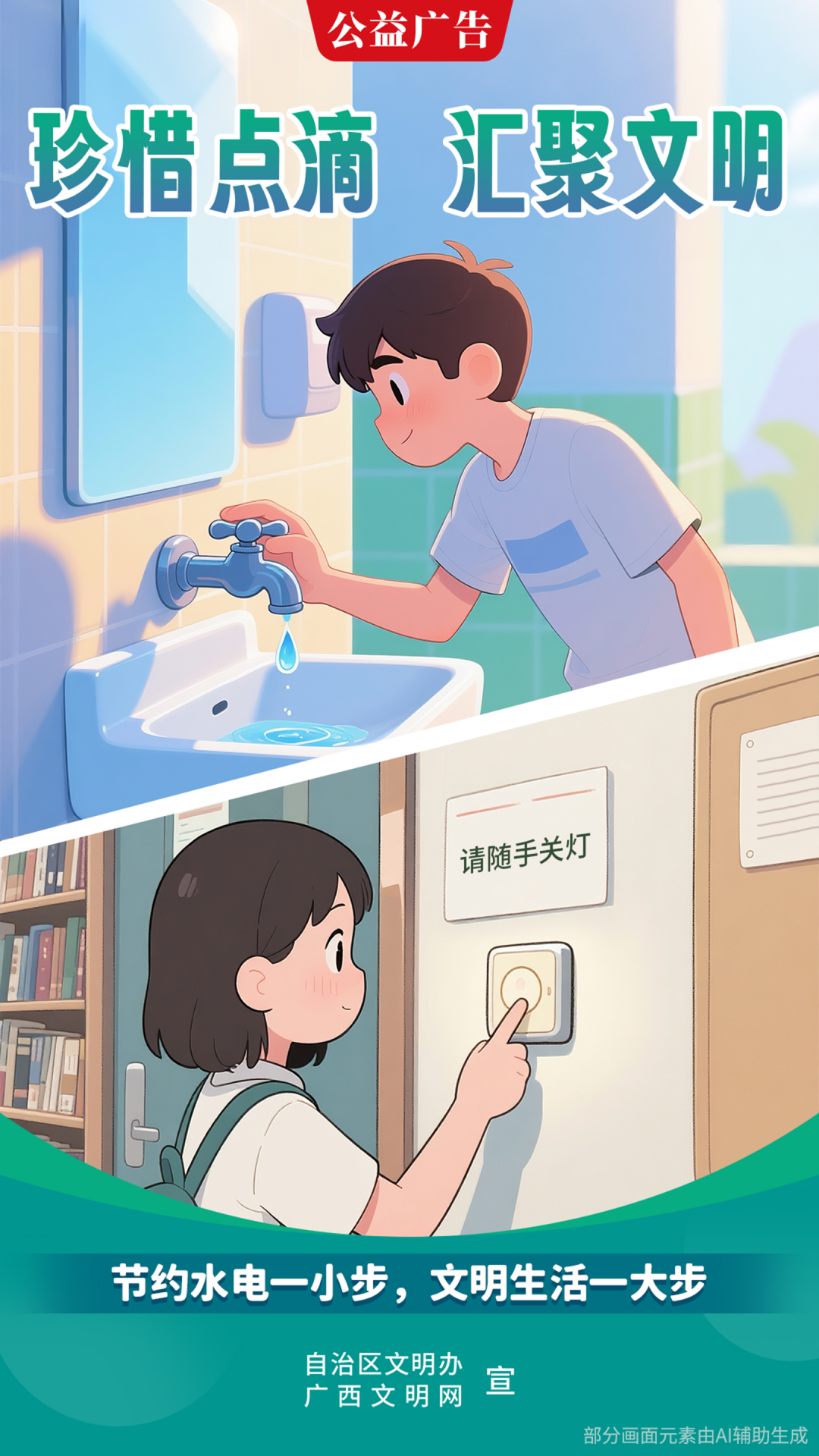 珍惜点滴 汇聚文明